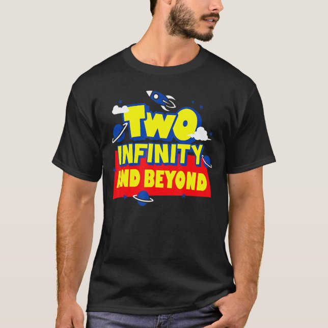T-shirt 2 Ans Deux Infinités Et Au-Delà 2E Anniversaire Bo (Devant)