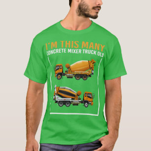 T-shirt 2 ans Im This Many Concret Mixer Truck 2e B