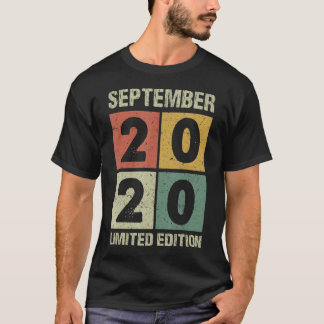 T-shirt 2 ans Vintage septembre 2020 2e anniversaire