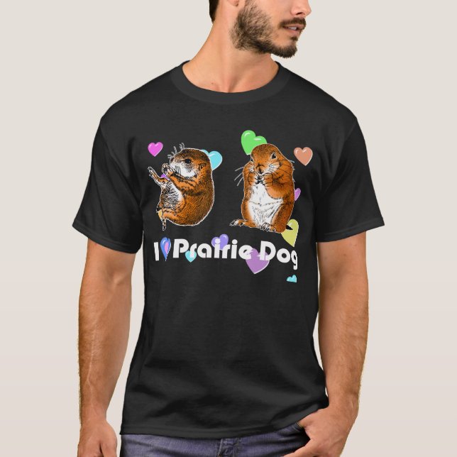T-shirt 2 chiens de preirie (Devant)