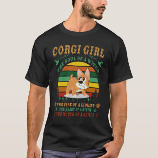 T-shirt 2 Corgi L'Âme D'une Sorcière Corgi