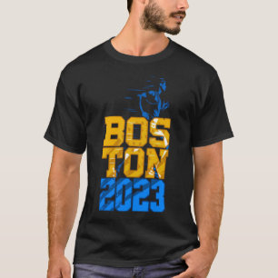 T-shirt 2 Côté Boston 2023 Marathon Entraînement Qualifié