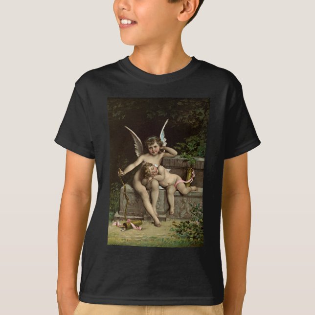 T-shirt 2 cupides rétro assis (Devant)