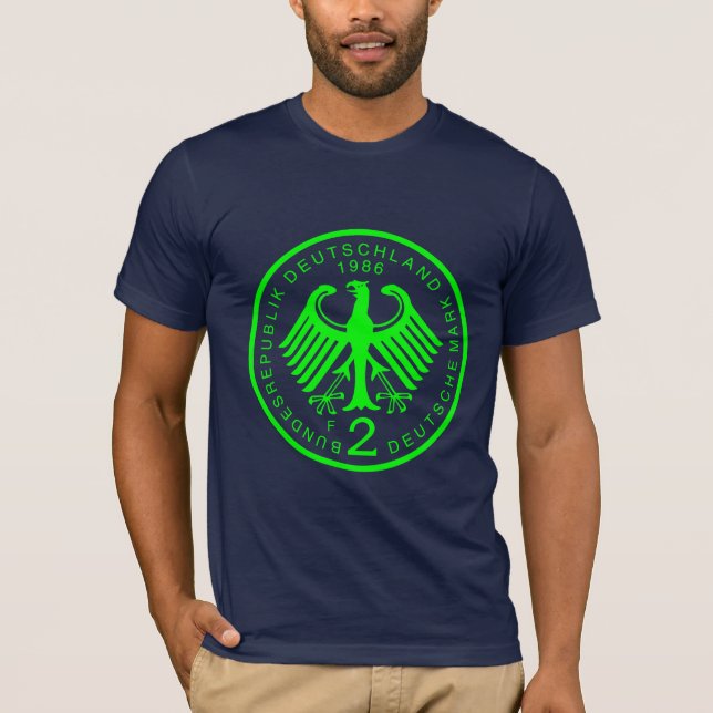 T-shirt 2 Deutsche Marks_Green (Devant)