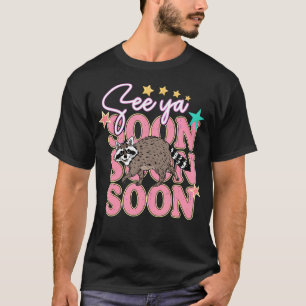 T-shirt 2 faces À bientôt Raton laveur drôle Étoile