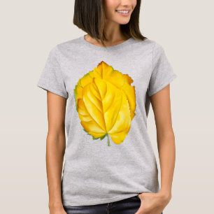 T-shirt 2 Feuilles jaunes Georgia O'Keeffe