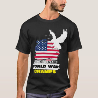 T-shirt 2 fois Les Champs de Guerre Mondiale Indéférés