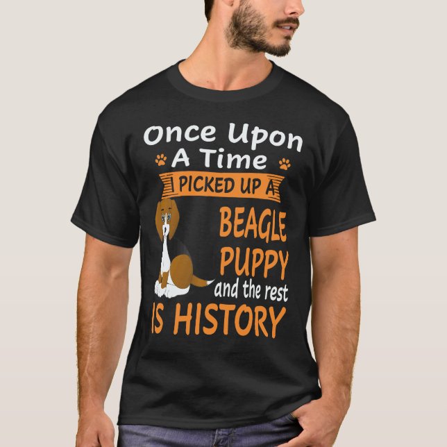 T-shirt 2 Il était une fois - chiot Beagle Beagle (Devant)