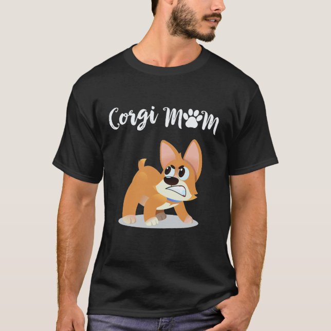 T-shirt 2 Maman Corgi Corgi (Devant)