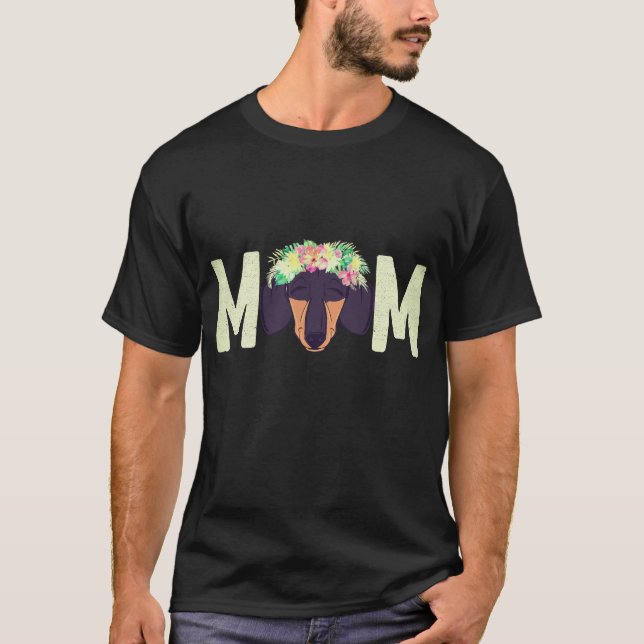 T-shirt 2 maman teckel (Devant)