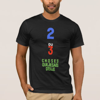 T-shirt 2 ou 3 choses