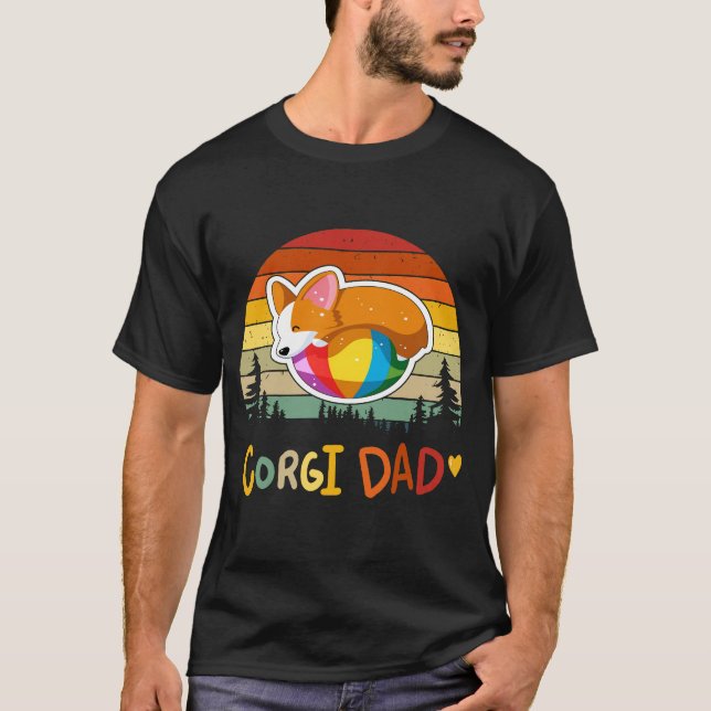 T-shirt 2 Papa Corgi (Devant)