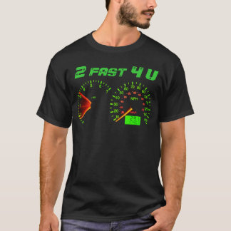 T-shirt 2 rapidement tachymètre de 4 U