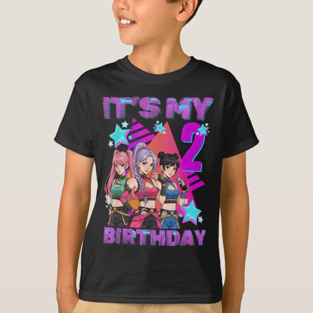 T-shirt 2 Years Old Birthday K P Kids 2nd Birthday Girls K (Devant)