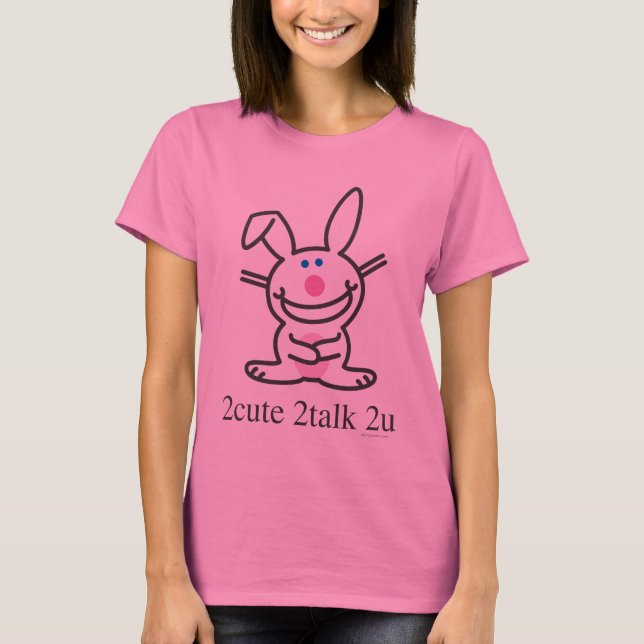 T-shirt 2cute 2talk 2u (Devant)