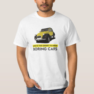 T-shirt 2CV Charleston - 6 options de couleur, ennuyeux