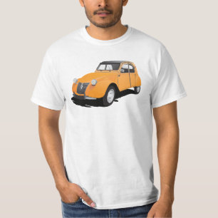 T-shirt 2CV (deux chevaux), orange
