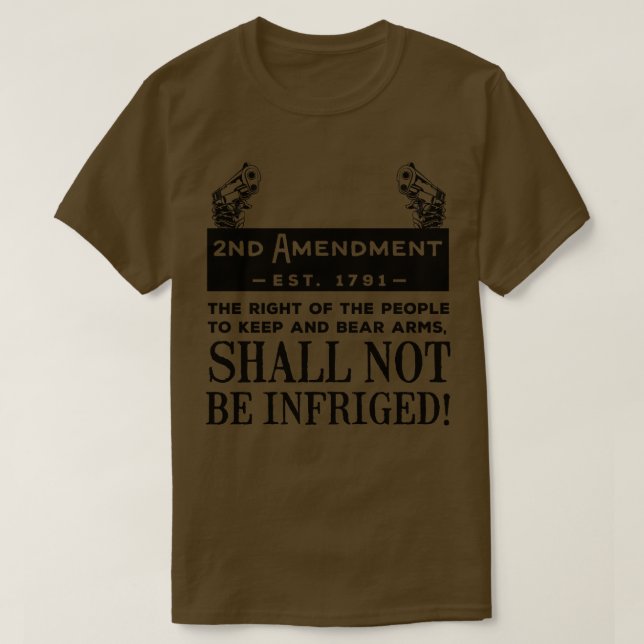 T-shirt 2E Amendement (Design devant)