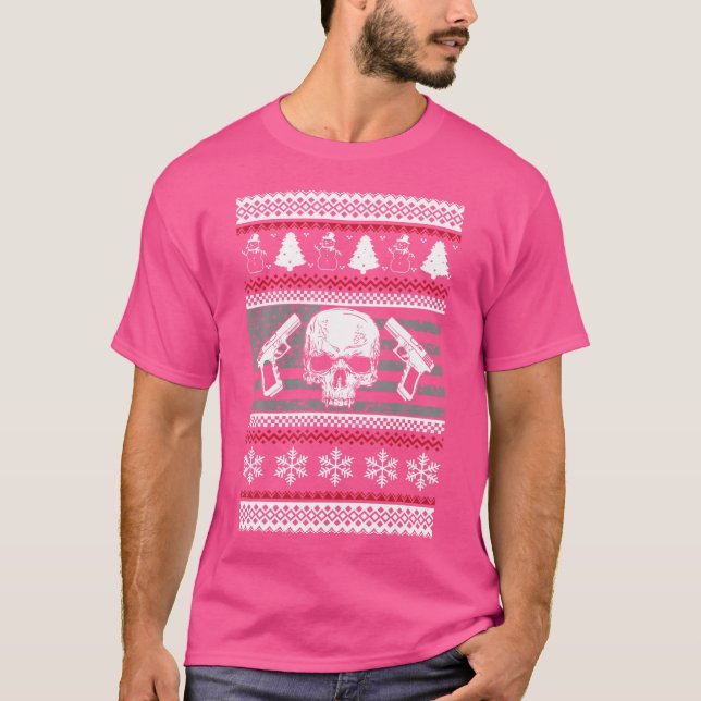 T-shirt 2E Amendement Fausses armes de Noël (Devant)