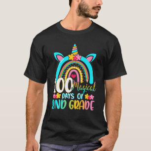 T-shirt 2E Année 100 Magical Days Of Learning Unicorn Rai