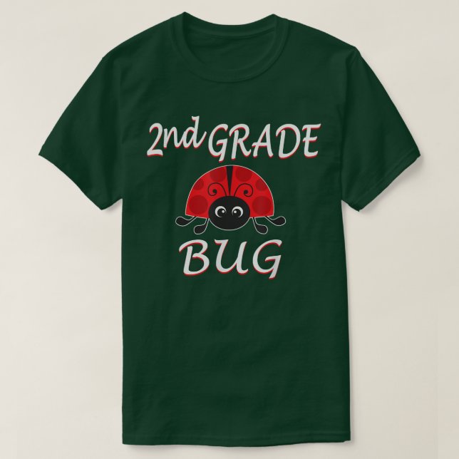 T-shirt 2e année Bug Funny Ladybug Deuxième année Retour à (Design devant)