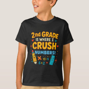 T-shirt 2e année, c'est là que j'écrase les nombres Math r