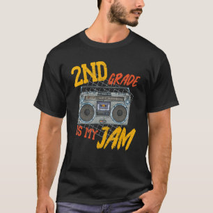 T-shirt 2e année est ma confiture Vintage Bombox Étudiant 