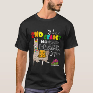 T-shirt 2e Année No Prob Llama Llama Premier Jour De L'Éco