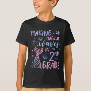 T-shirt 2E Année Pour Les Filles Mignonne Sirène Retour À