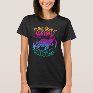 T-shirt 2e Année Retour À L'École Professeur Garçon Fille