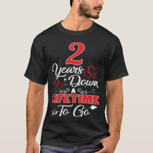 T-shirt 2e anniversaire. 2 Ans Après Une Durée De Vie Pour