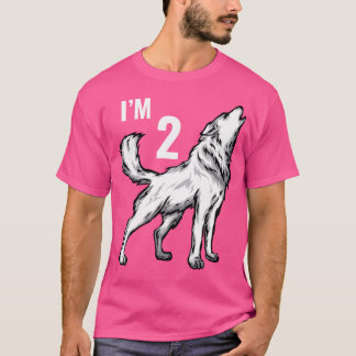 T-shirt 2E Anniversaire 2 Ans Loup Club Howling Wolf Pack