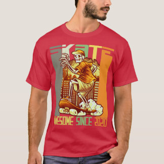 T-shirt 2e anniversaire Amateurs de skateboard Skater Awes