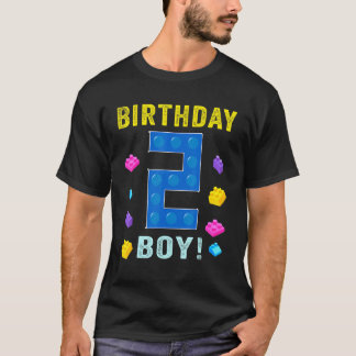 T-shirt 2e anniversaire deux Bâtiment de 2 ans Boys K
