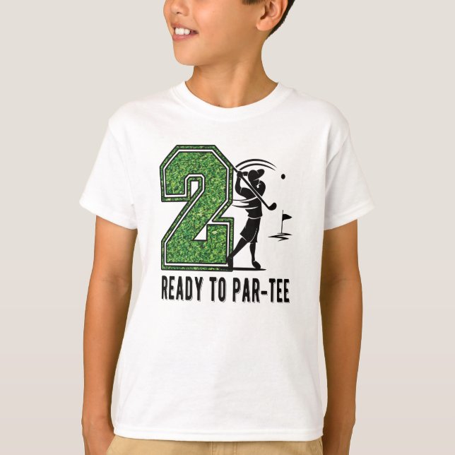 T-shirt 2e anniversaire Gift Golf Player 2 année Vieux gar (Devant)