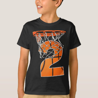 T-shirt 2e Anniversaire Sport 2 Ans Basketball 2 Garçons K