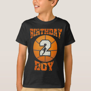 T-shirt .2e anniversaire tenue garçon basket-ball deuxième