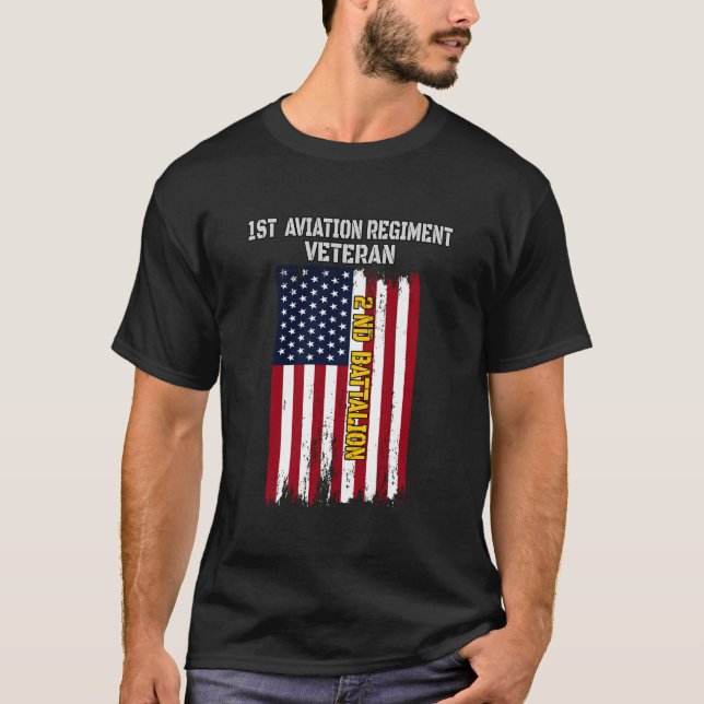 T-shirt 2e Bataillon 1er Régiment d'Aviation Vétérans Père (Devant)
