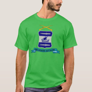 T-shirt 2e Bataillon d'infanterie avec ruban