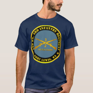 T-shirt 2e Bn 3e Régiment d'infanterie Ft Lewis WA L'Ancie