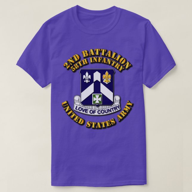 T-shirt 2e Bn 58e Infanterie (Design devant)