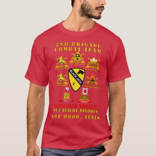 T-shirt 2e brigade Équipe de combat 1re division de cavale