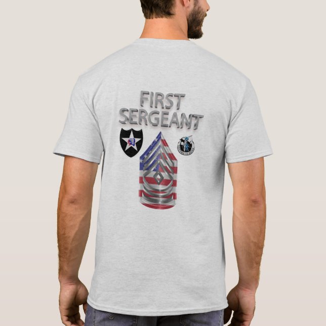 T-shirt 2e division d'infanterie Premier sergent (Dos)
