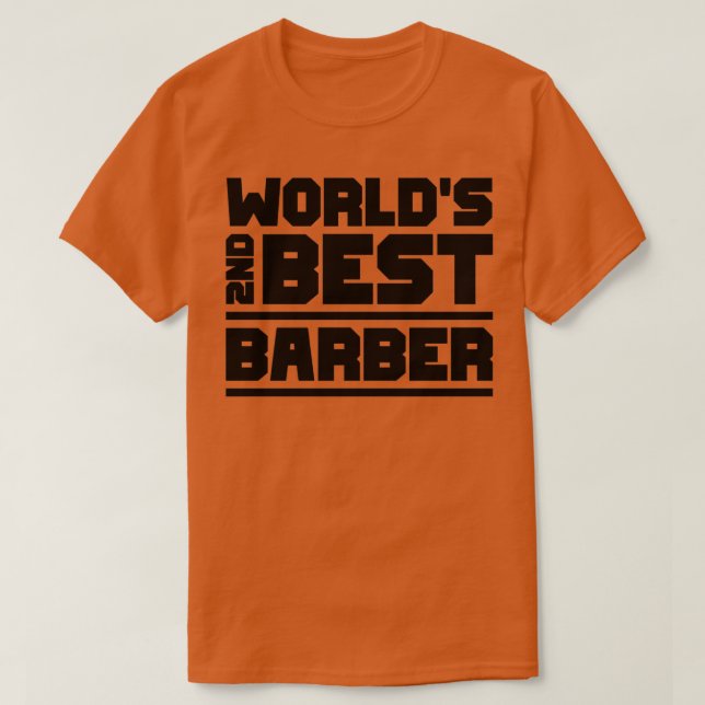 T-shirt 2e meilleur barbier (Design devant)