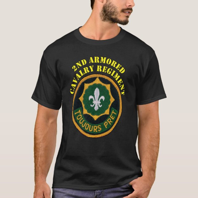 T-shirt 2e Régiment de cavalerie blindée 2e Régiment de ca (Devant)