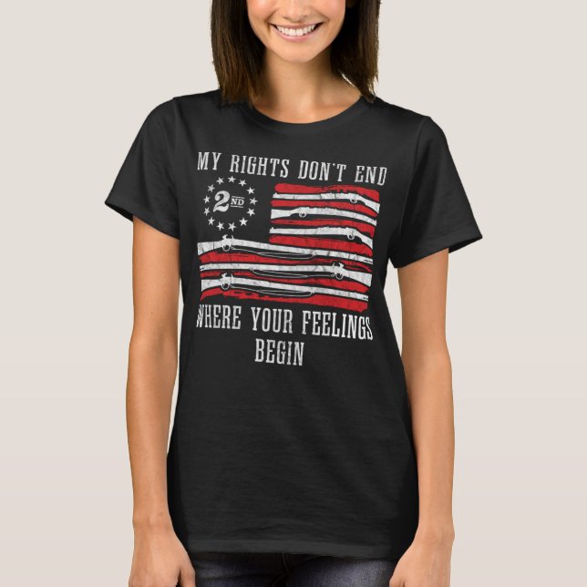 T-shirt 2ème amendement Sentiments Amérique USA Patriotiqu (Devant)