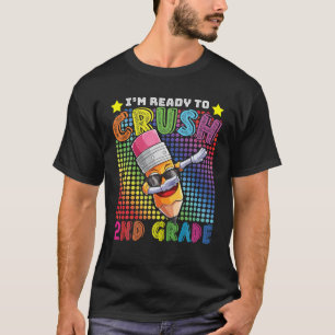 T-shirt 2Ème Année Retour À L'École Garçon Drôle Dabbing C