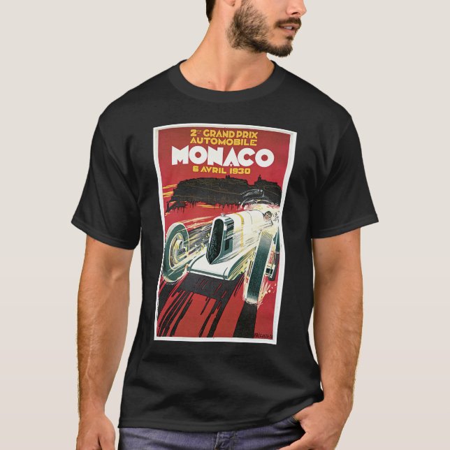 T-shirt 2ème Automobile De Monaco de Grand prix (Devant)