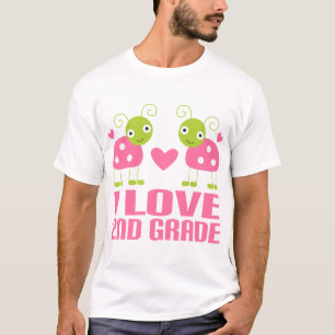 T-shirt 2ème cadeau de catégorie d'amour rose mignon de la