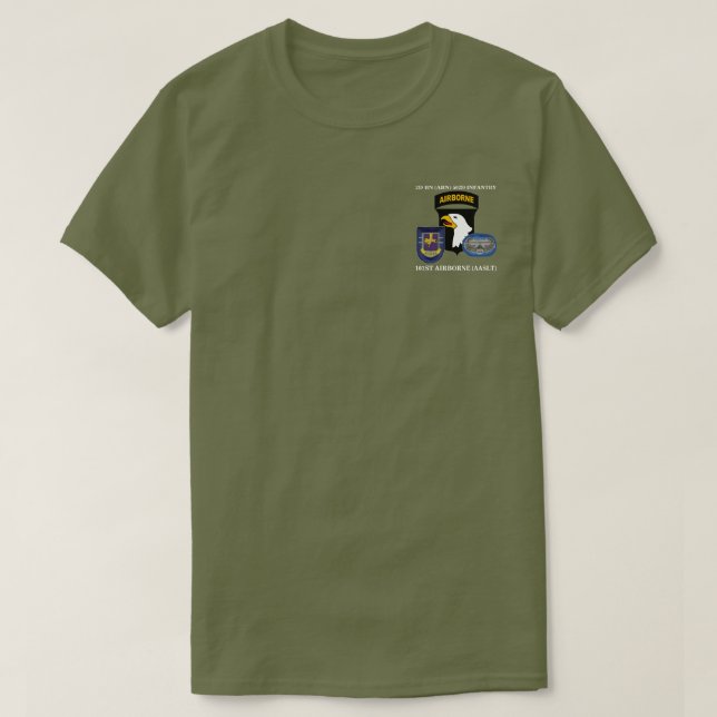 T-shirt 2ème CHEMISE AÉROPORTÉE de 502ND INFANTERIE de (Design devant)